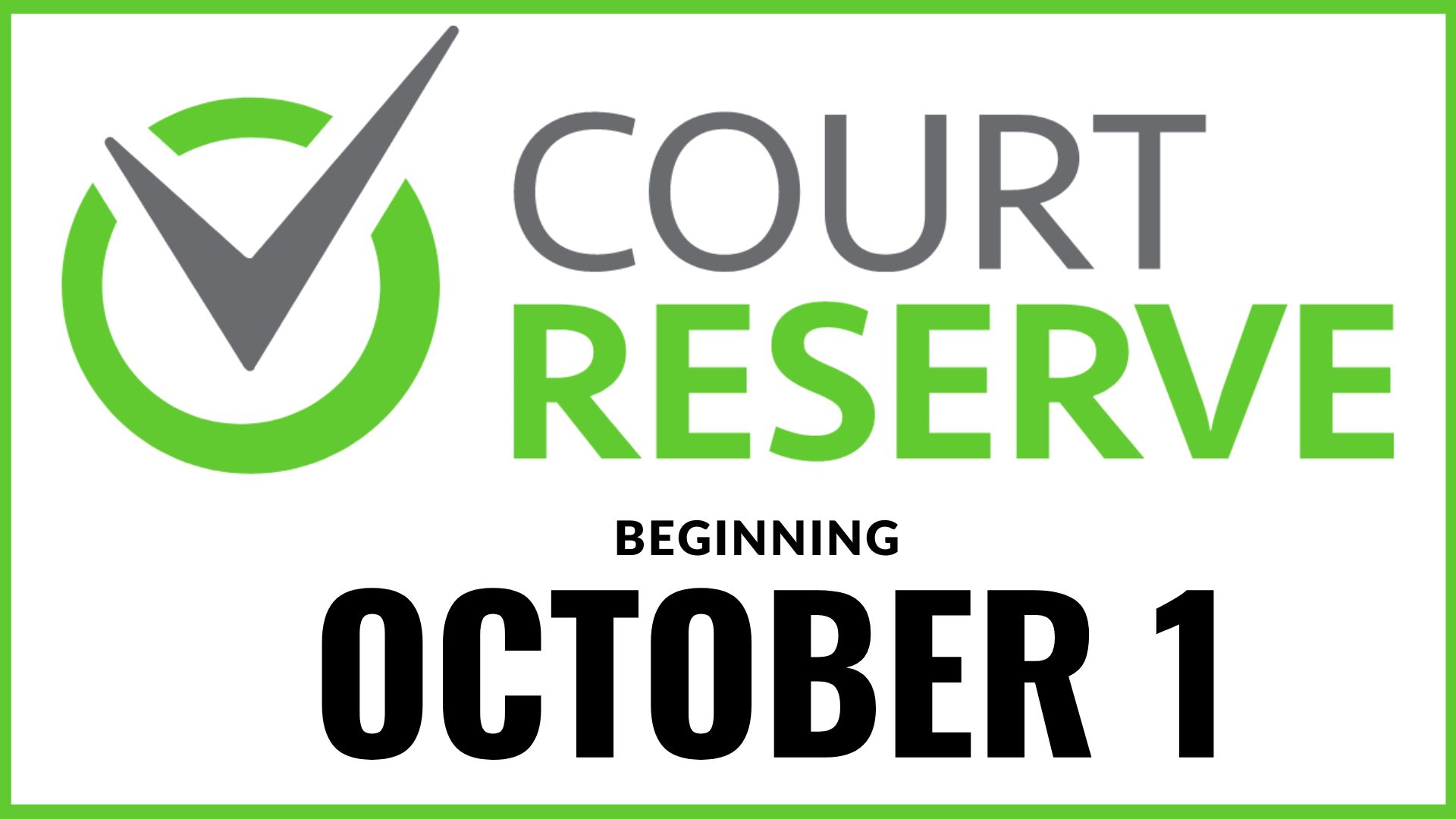 Court Reserve - Oct. 1