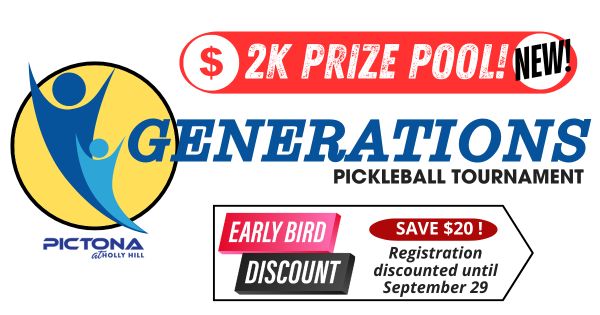 Pictona Pickleball - Generations Tournament $2K Prize Pool