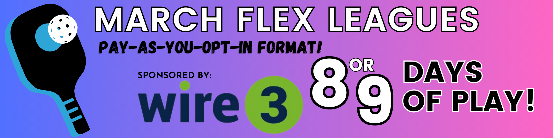 March Flex League Banner