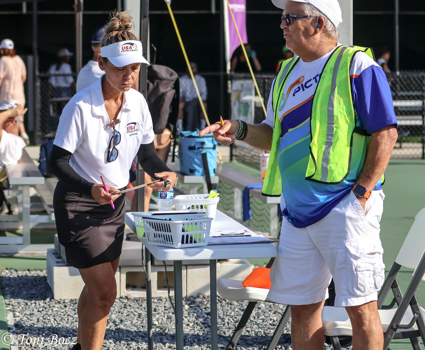 MetroHealth Super Seniors 2025 Volunteer & Ref talking