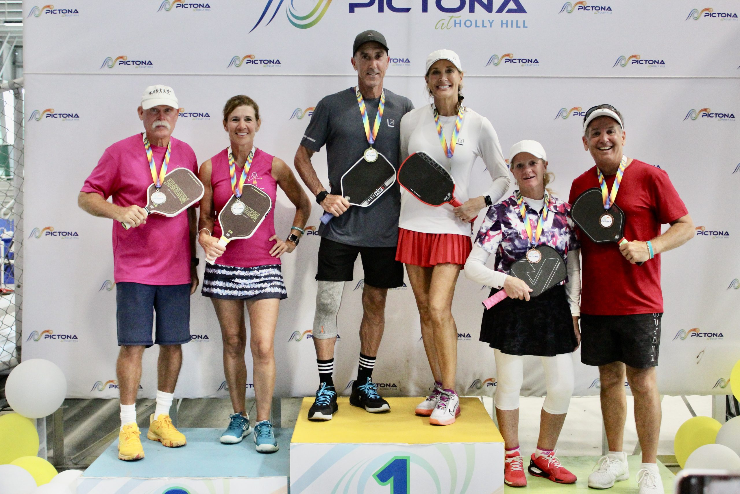 MetroHealth Super Seniors 2025 Mixed doubles Medal stand