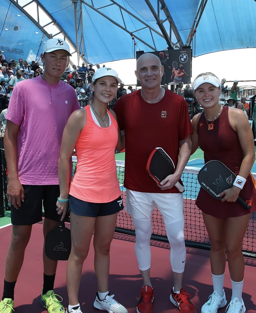 Pictona Players at US OPEN with Andree Agassi and Anna Leigh Waters